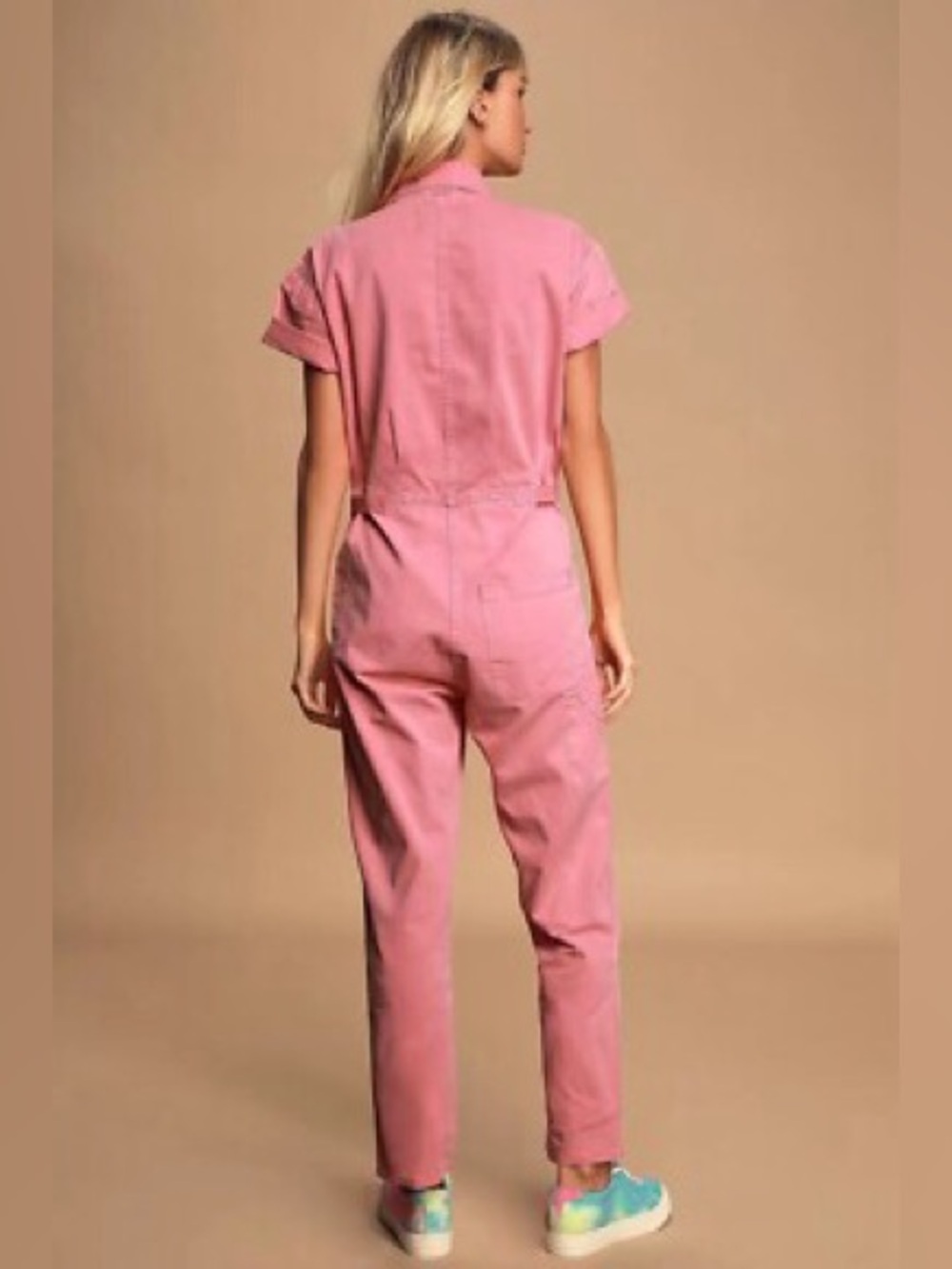Pistola Pink ‘Grover Field Suit’ Utilitarian Jumpsuit in “Ash Rose”, Size XS - Picture 6 of 9